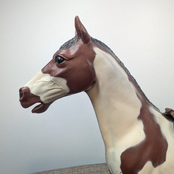 Vintage Mighty Viking Brave Erik Louis Marx 1970's with Marx Storm Cloud Horse - Picture 10 of 16